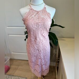 Free People Blush Lace Top